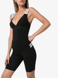 Body à bretelle logo - Black