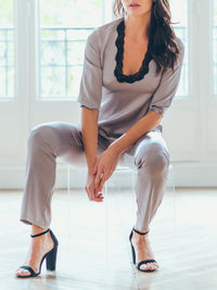 Pantalon Les intemporels en soie - Twilight