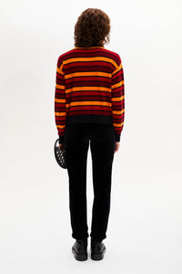 Pull col roulé Poor Boy en laine - Rouge & Orange