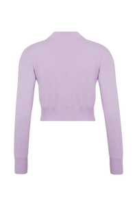 Pull manches longues en cachemire - Lilas