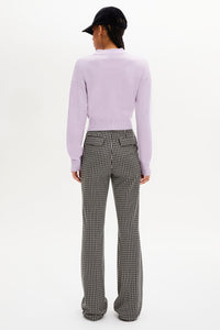 Pull manches longues en cachemire - Lilas