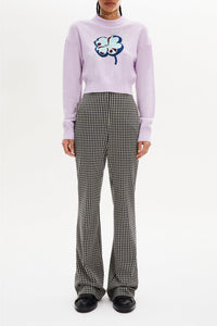 Pull manches longues en cachemire - Lilas