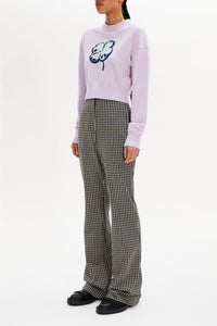 Pull manches longues en cachemire - Lilas