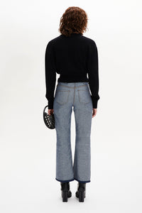 Pull manches longues en cachemire - Noir