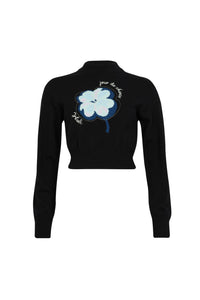 Pull manches longues en cachemire - Noir