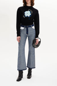 Pull manches longues en cachemire - Noir