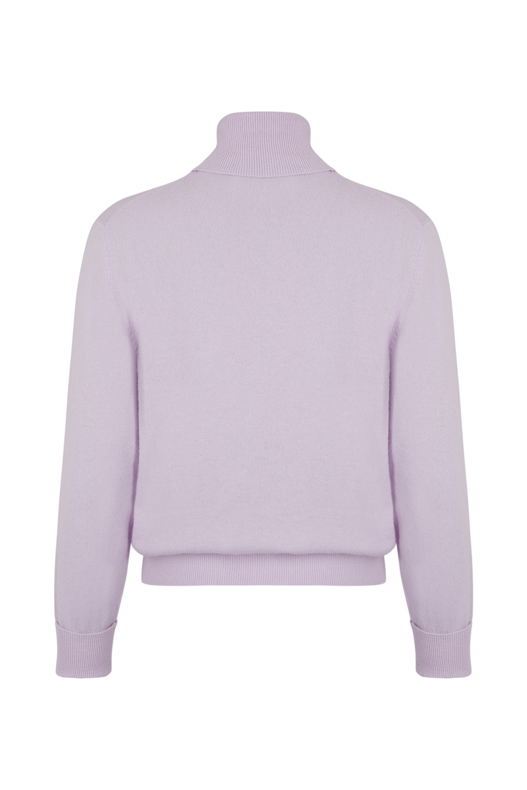 Pull col roule en cachemire - Lilas