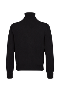 Pull col roule en cachemire - Noir