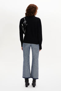 Pull col roule en cachemire - Noir