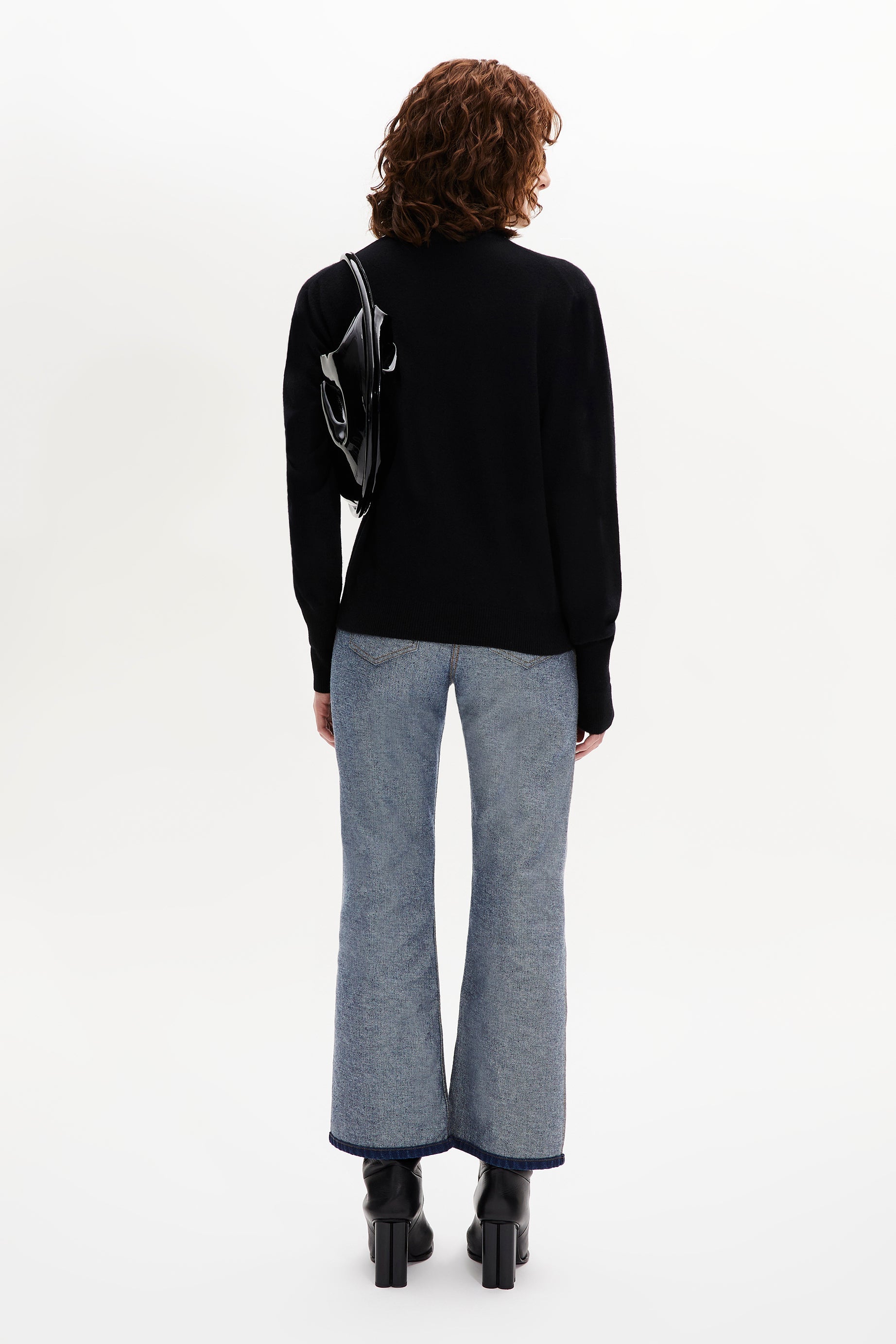 Pull col roule en cachemire - Noir