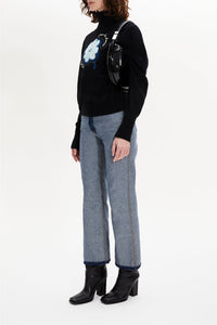 Pull col roule en cachemire - Noir