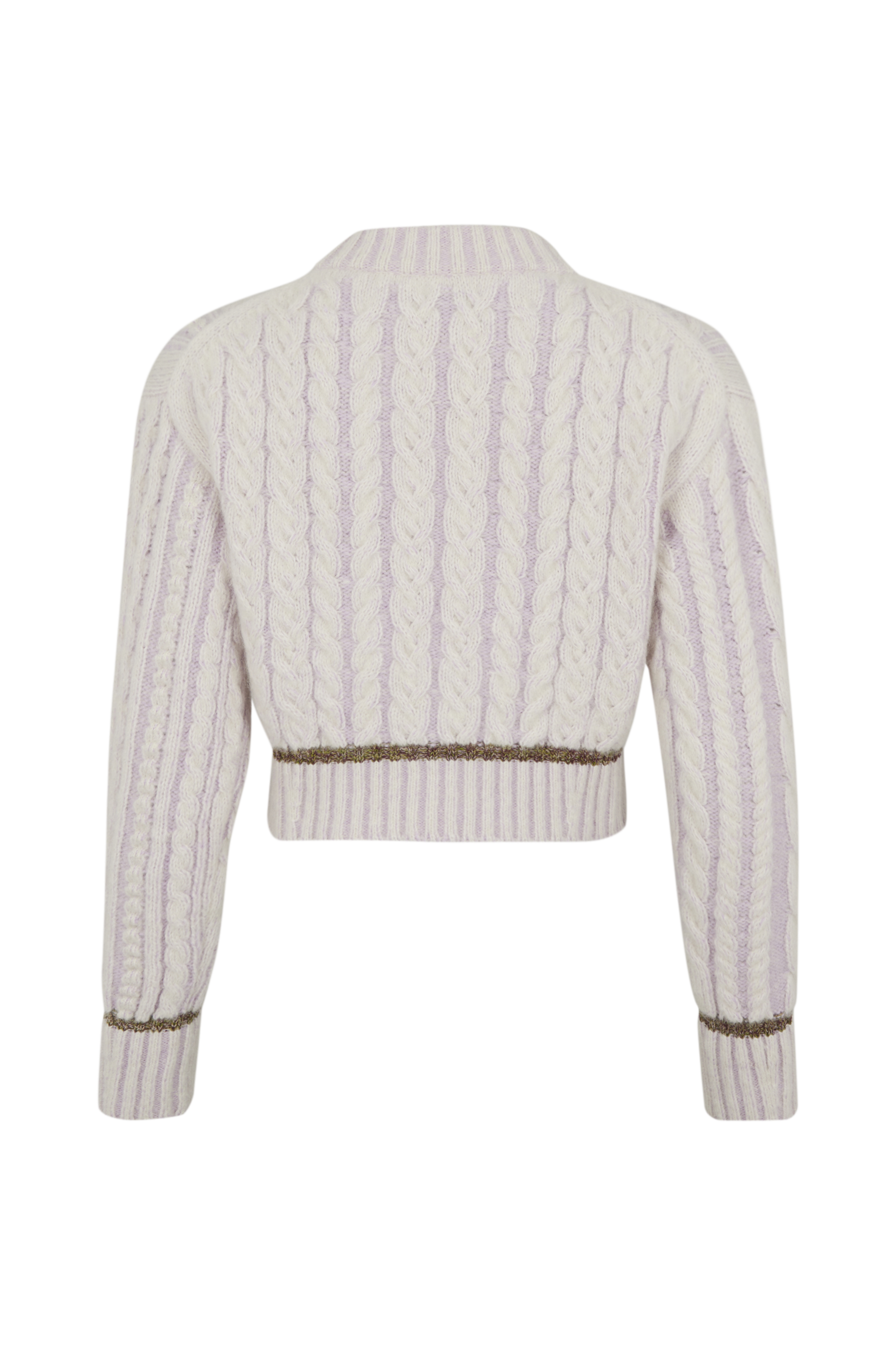 Pull Boxy manches longues en alpaga - Lilas