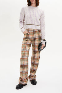 Pull Boxy manches longues en alpaga - Lilas
