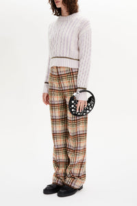 Pull Boxy manches longues en alpaga - Lilas