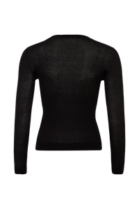 Pull col rond seconde peau - Noir