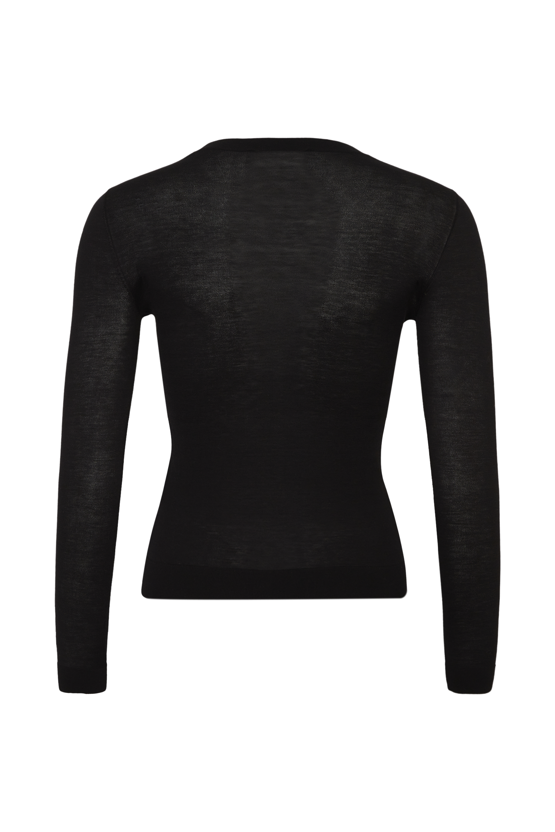 Pull col rond seconde peau - Noir