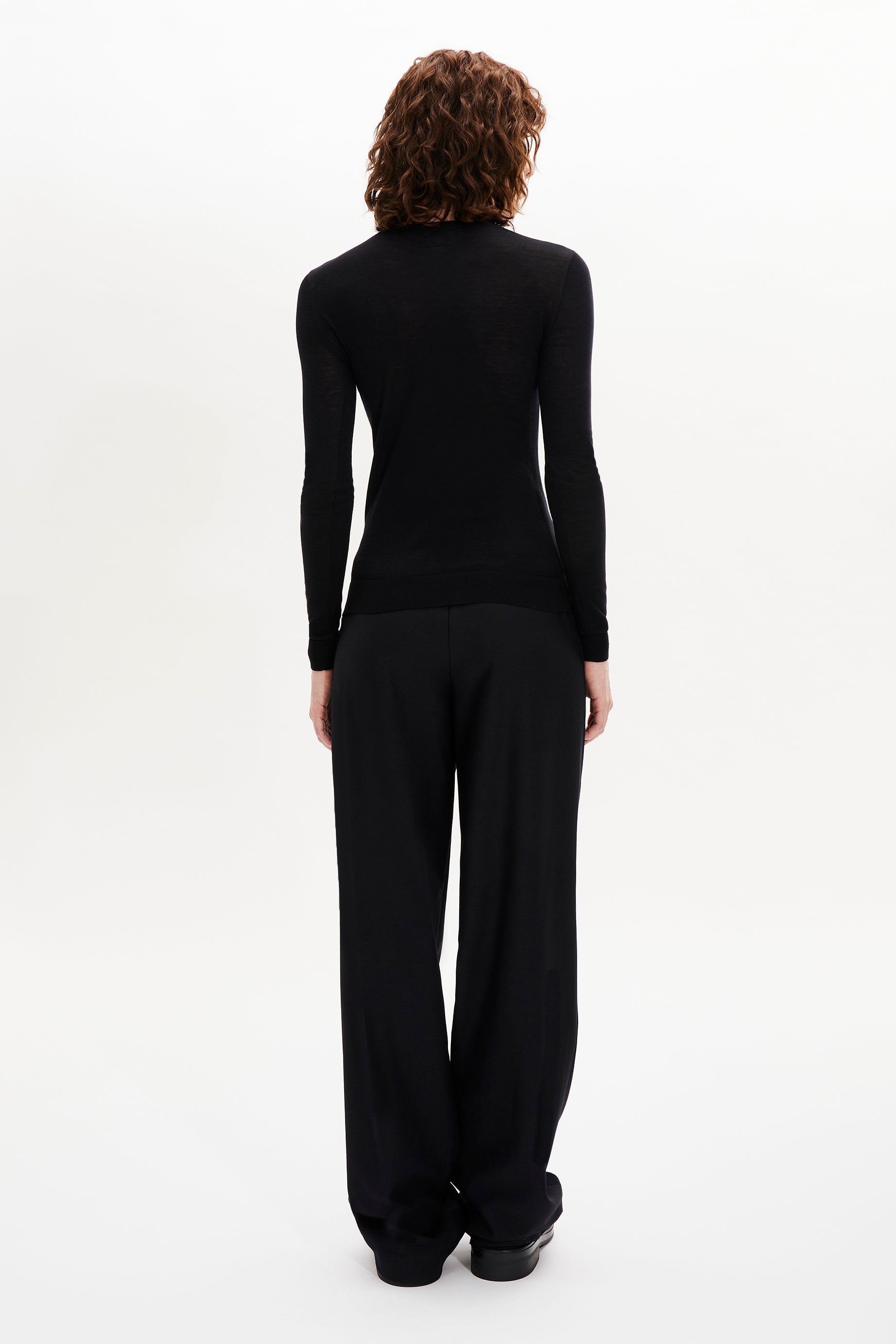 Pull col rond seconde peau - Noir