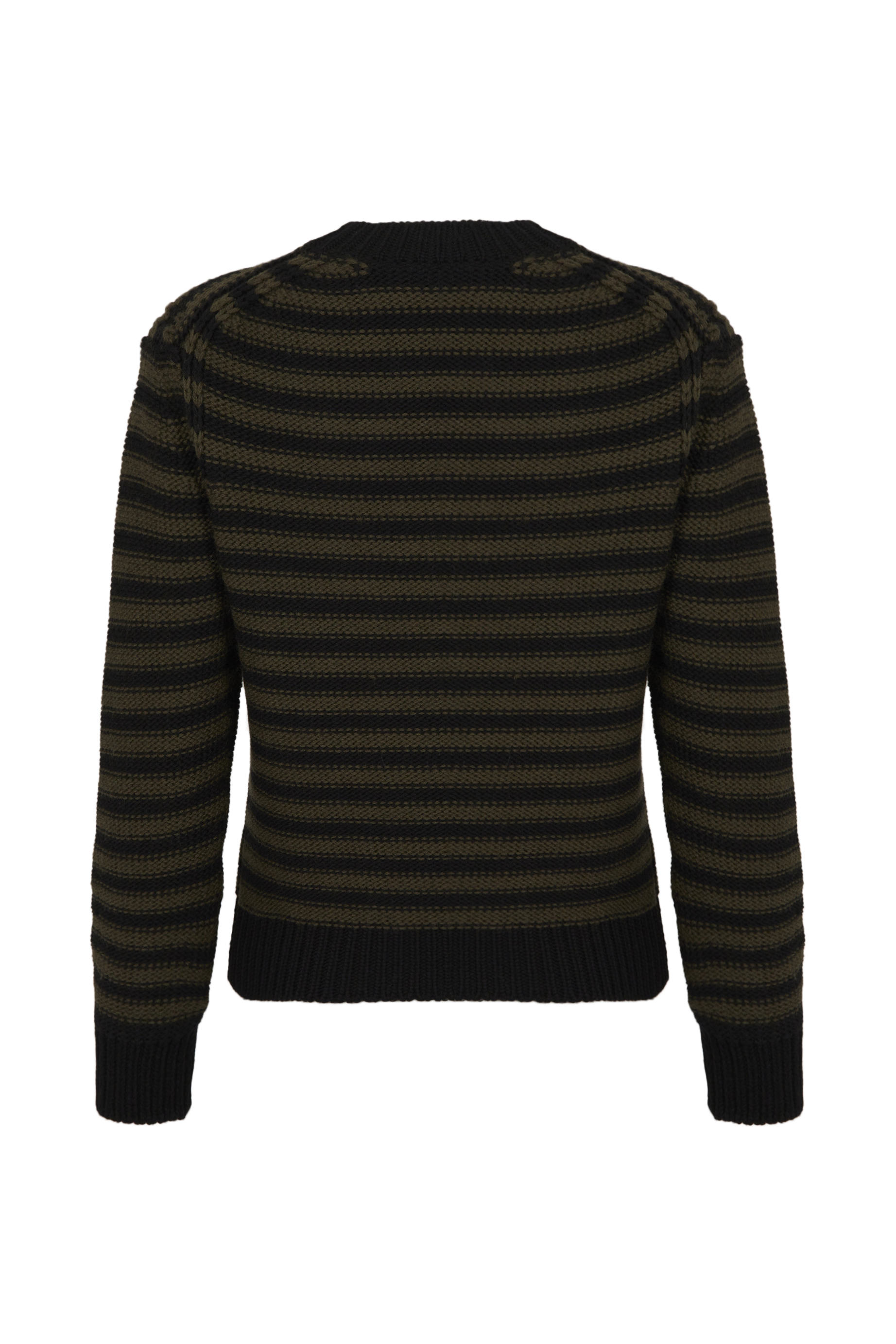 Pull Bigpoorboy en laine - Noir & Kaki