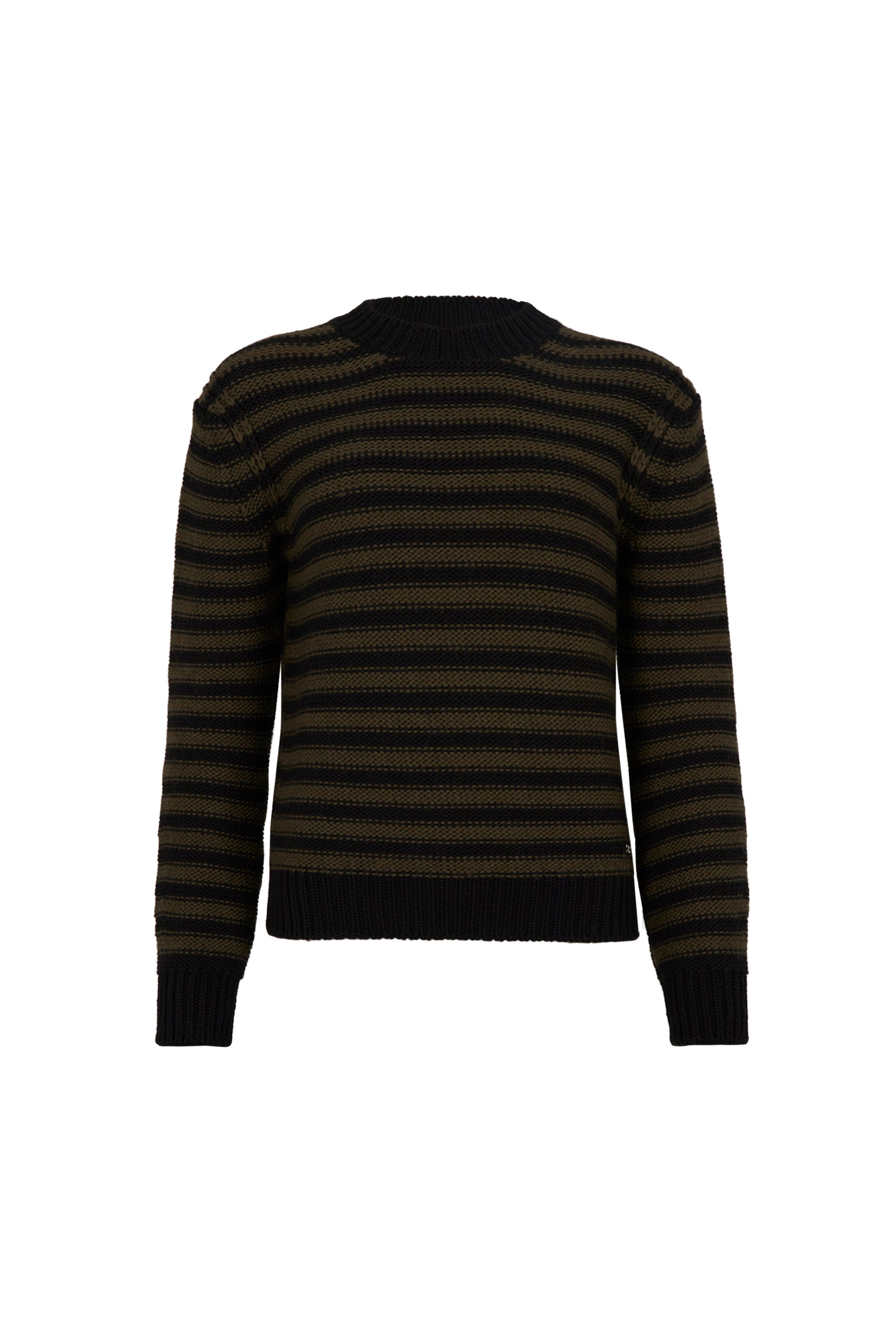 Pull Bigpoorboy en laine - Noir & Kaki