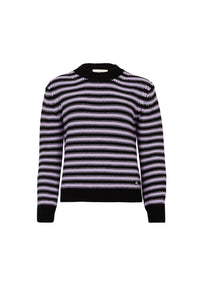 Pull Bigpoorboy en laine - Noir & Lilas