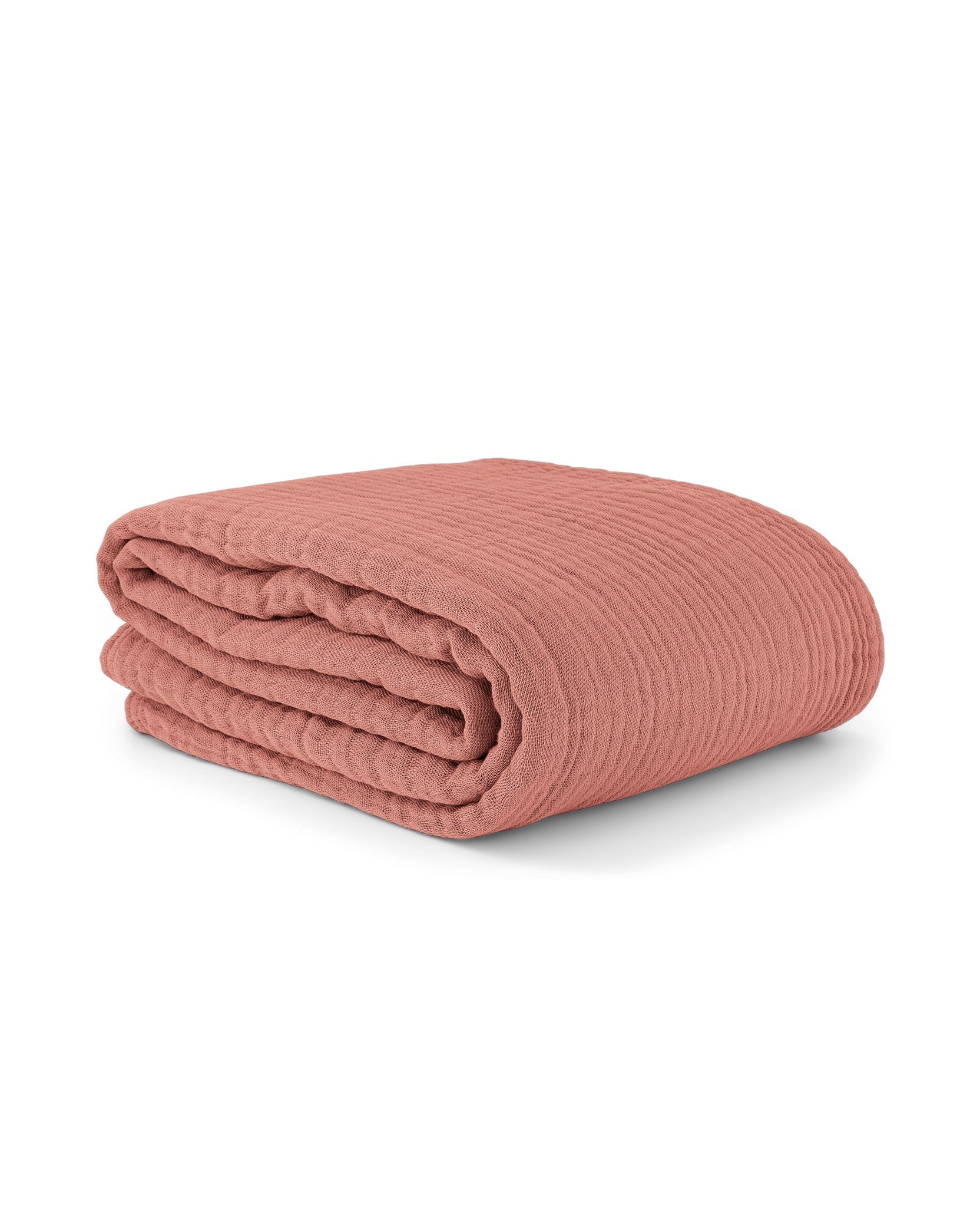 Plaid Copertina en gaze de coton - Rose