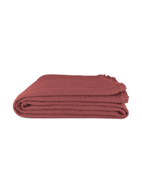 Nappe Allegra en gaze de coton - Brique