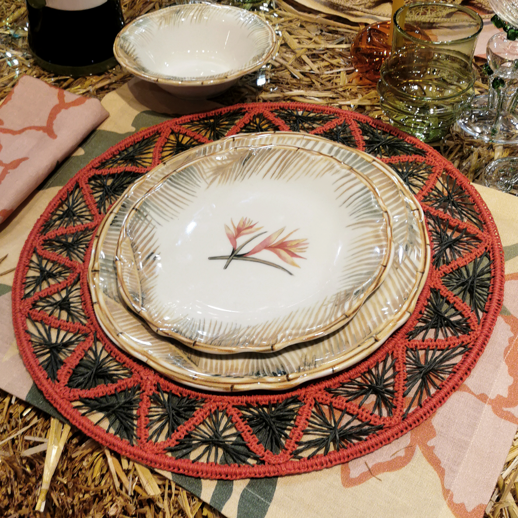 Vert Indigo Sets de Table - Vert Indigo
