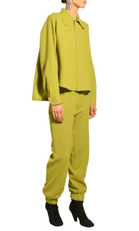 Pantalon jogging en crêpe de laine - Platane