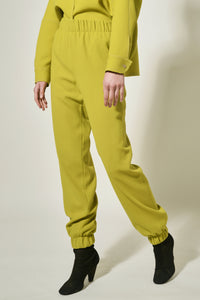Pantalon jogging en crêpe de laine - Platane