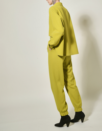 Pantalon jogging en crêpe de laine - Platane