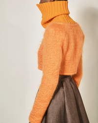 Boléro en fourrure de mohair - Mandarin