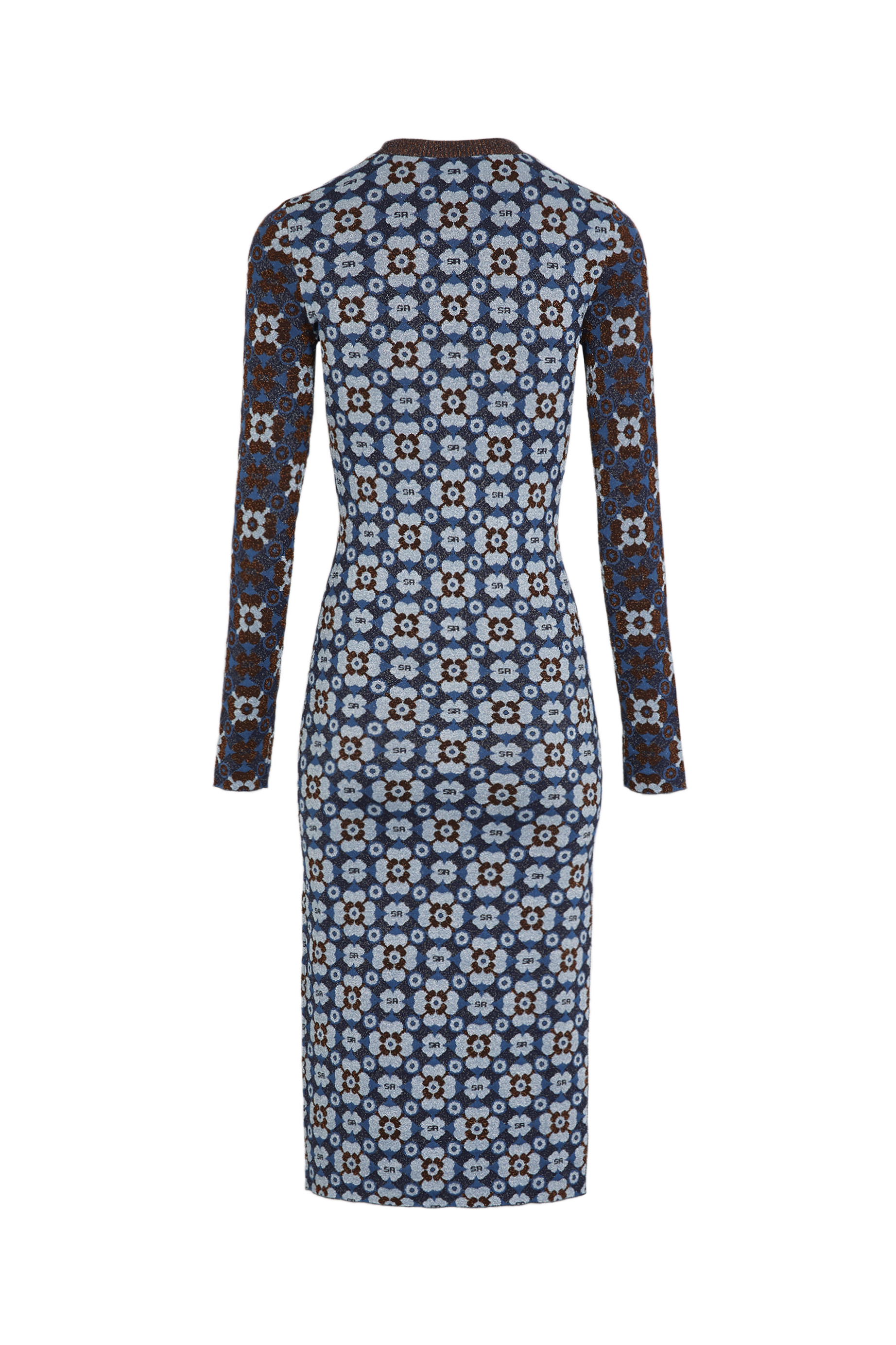 Robe robe longue manches longues - Bleu