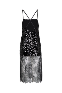 Robe nuisette courte asymétrique - Noir