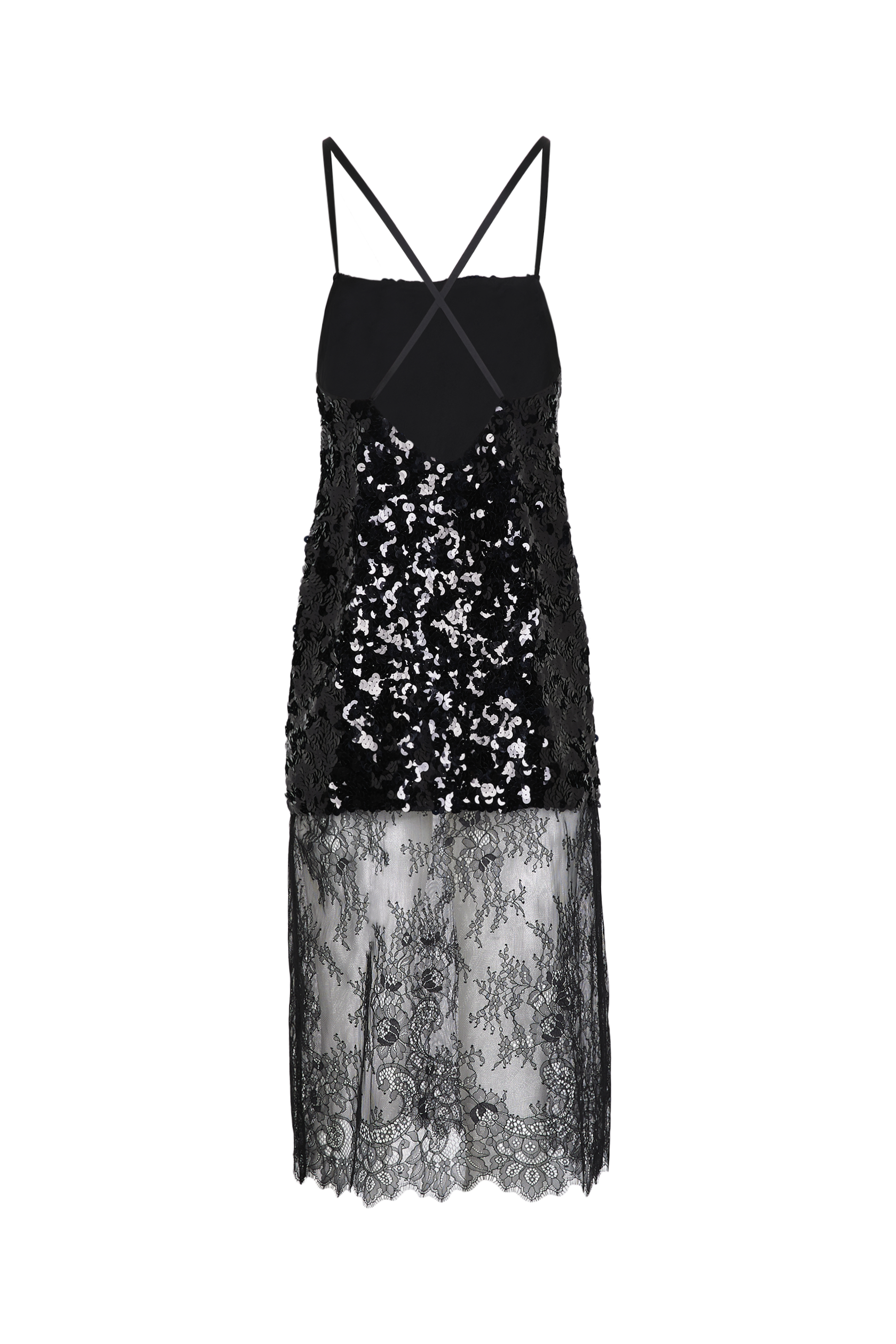 Robe nuisette courte asymétrique - Noir