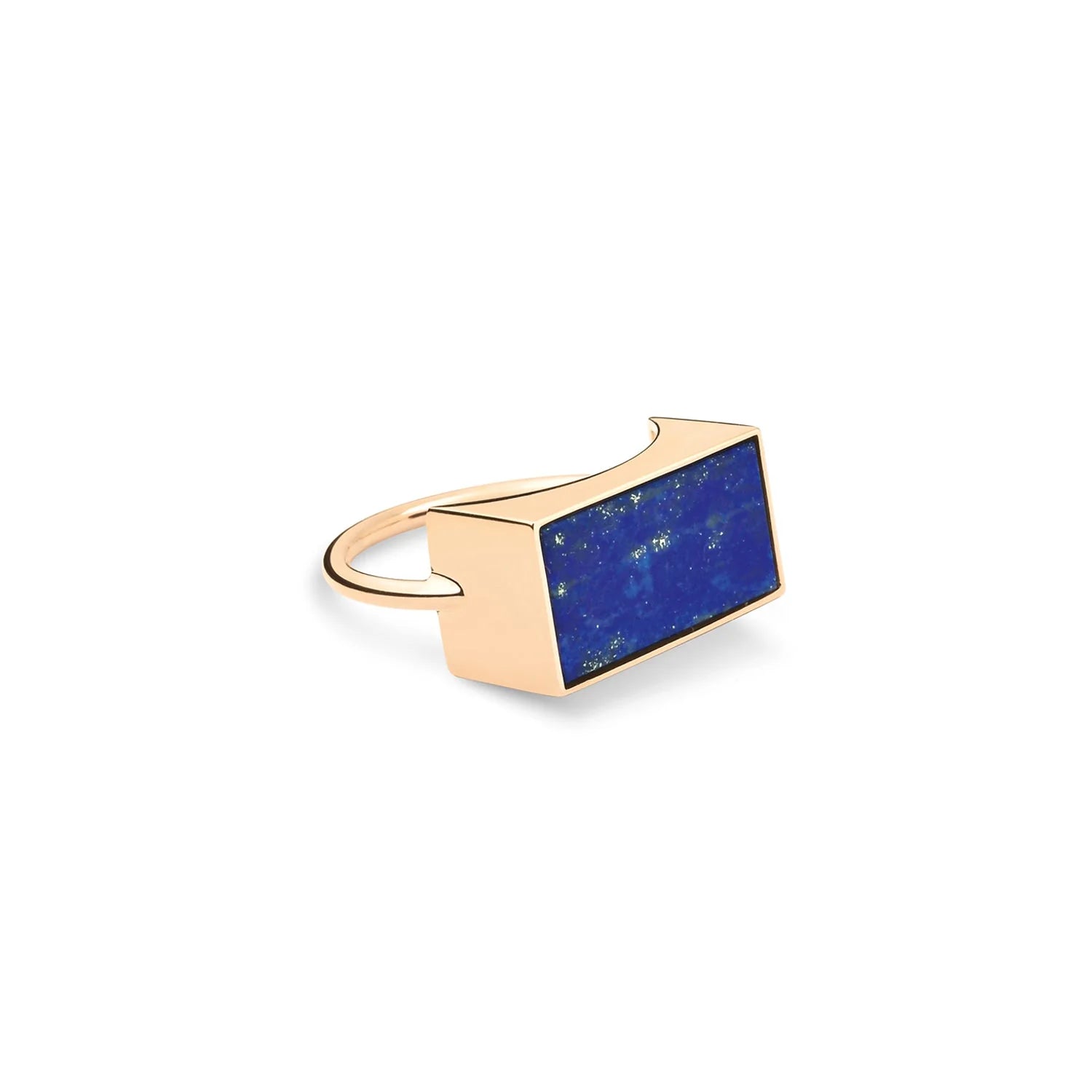 Bague Ever en or rose 18 carats - Bleu