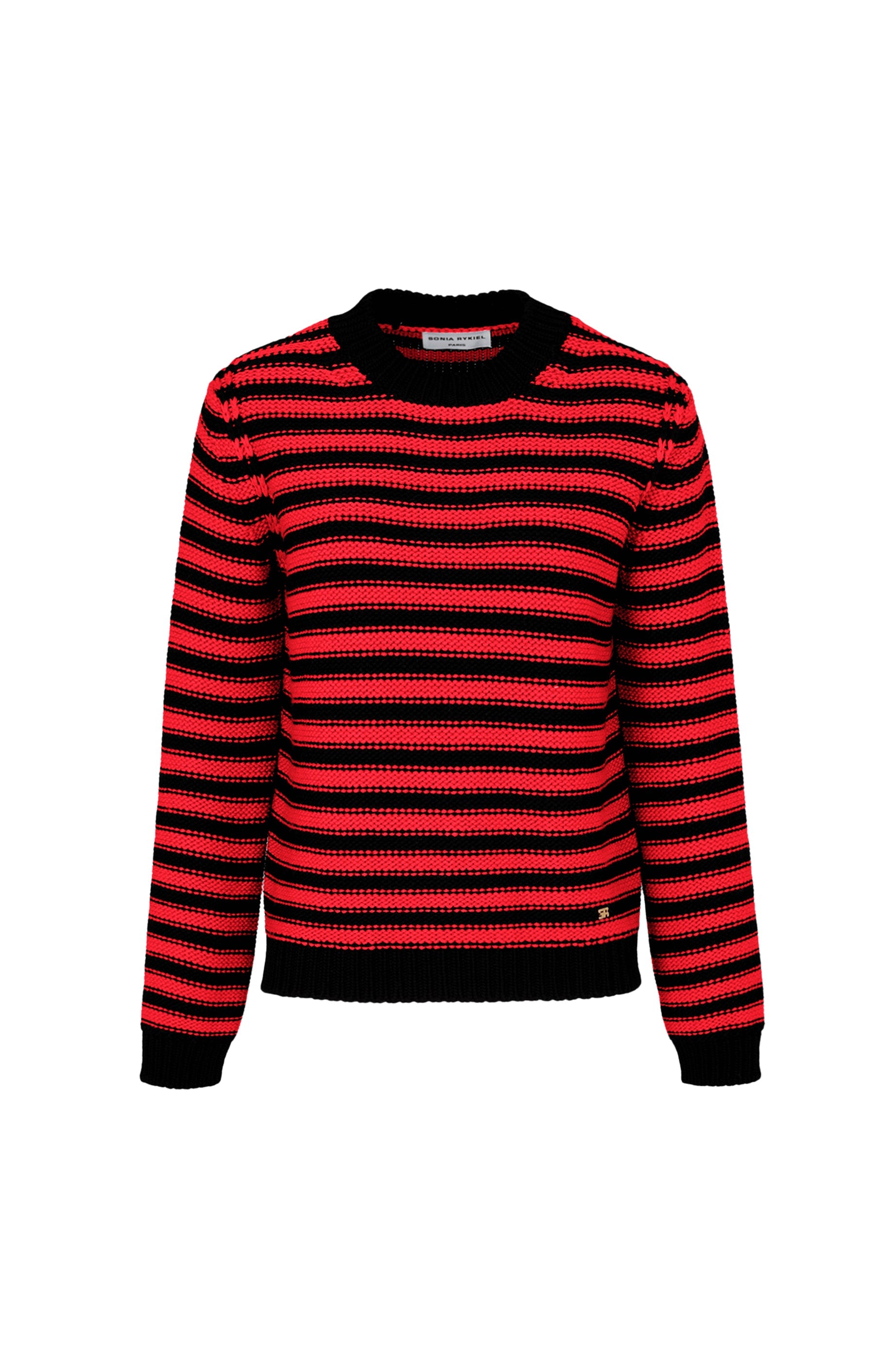 Pull Poor Boy en laine - Noir & Rouge