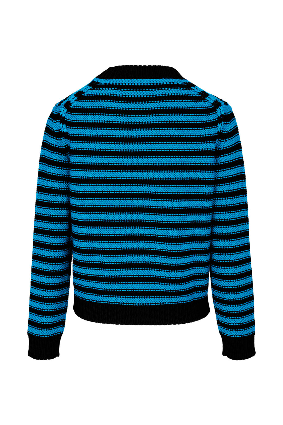 Pull Poor Boy en laine - Noir & Bleu de Prusse
