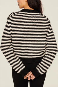 Cardigan en laine - Noir & Blanc
