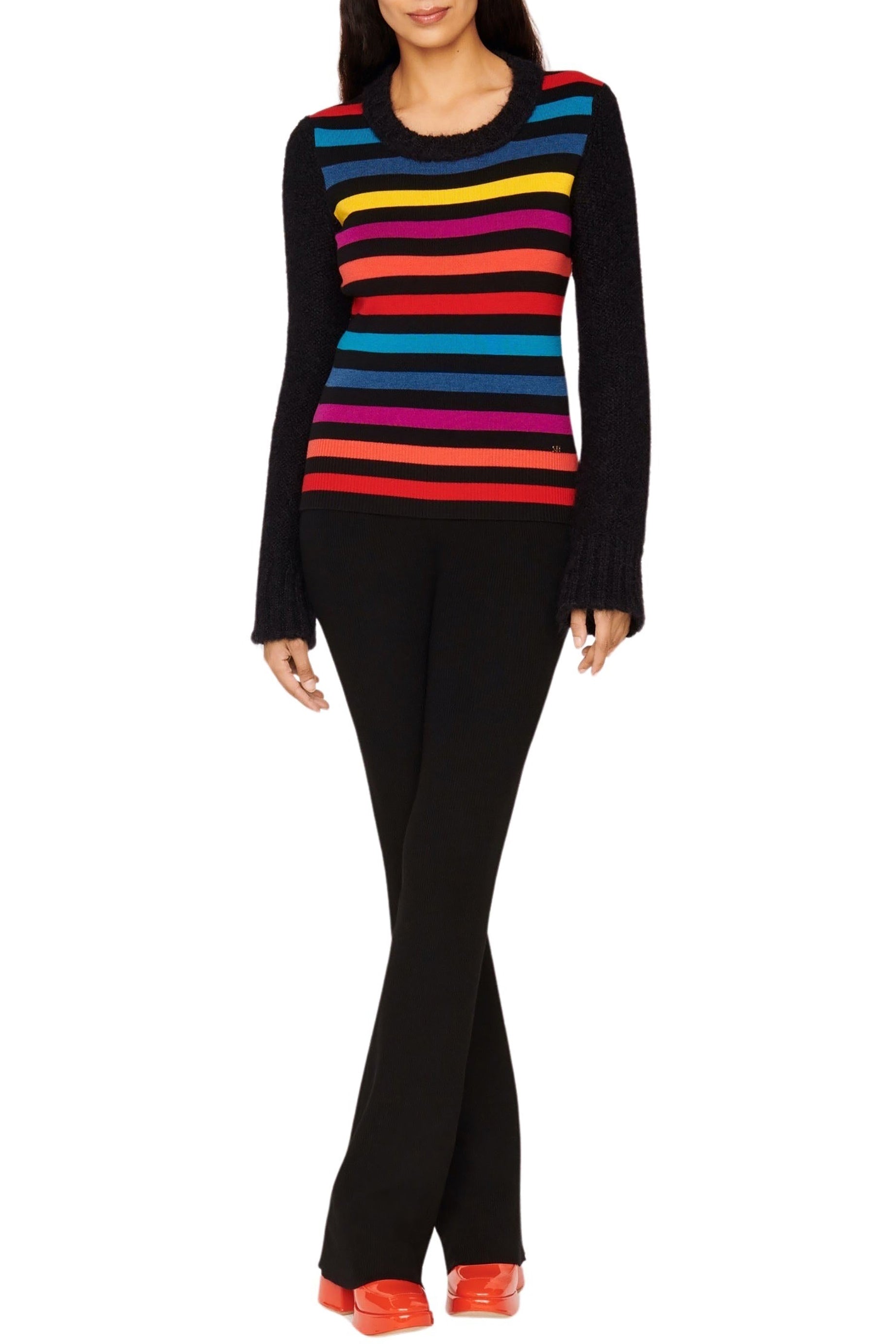 Pull rayé en laine - Multicolor