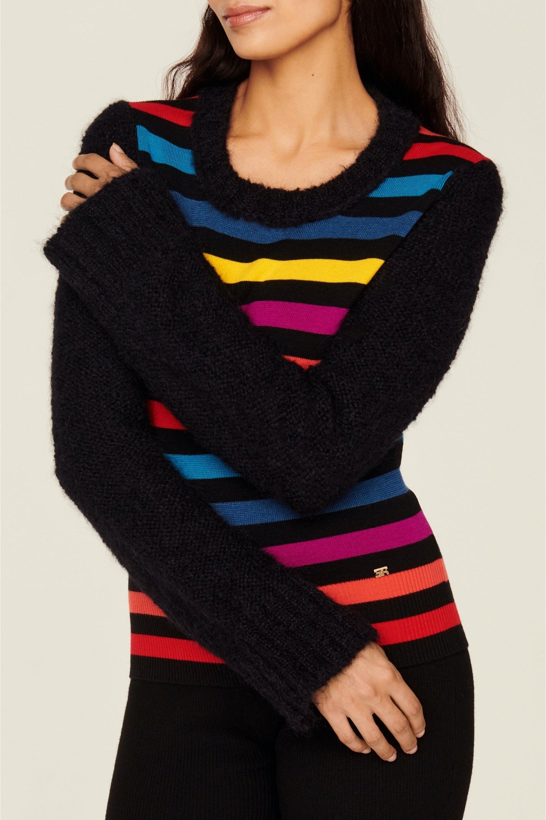Pull rayé en laine - Multicolor