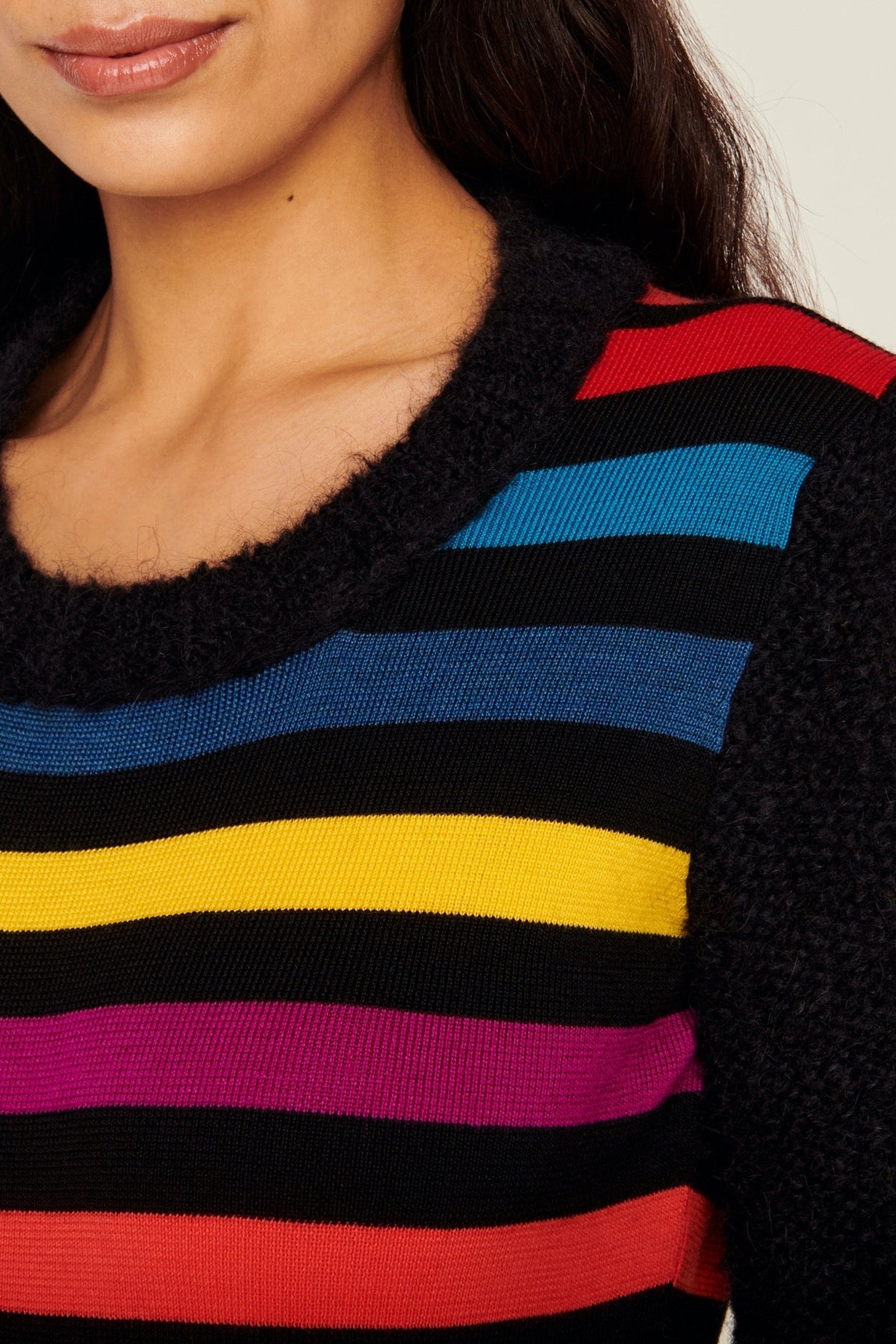 Pull rayé en laine - Multicolor