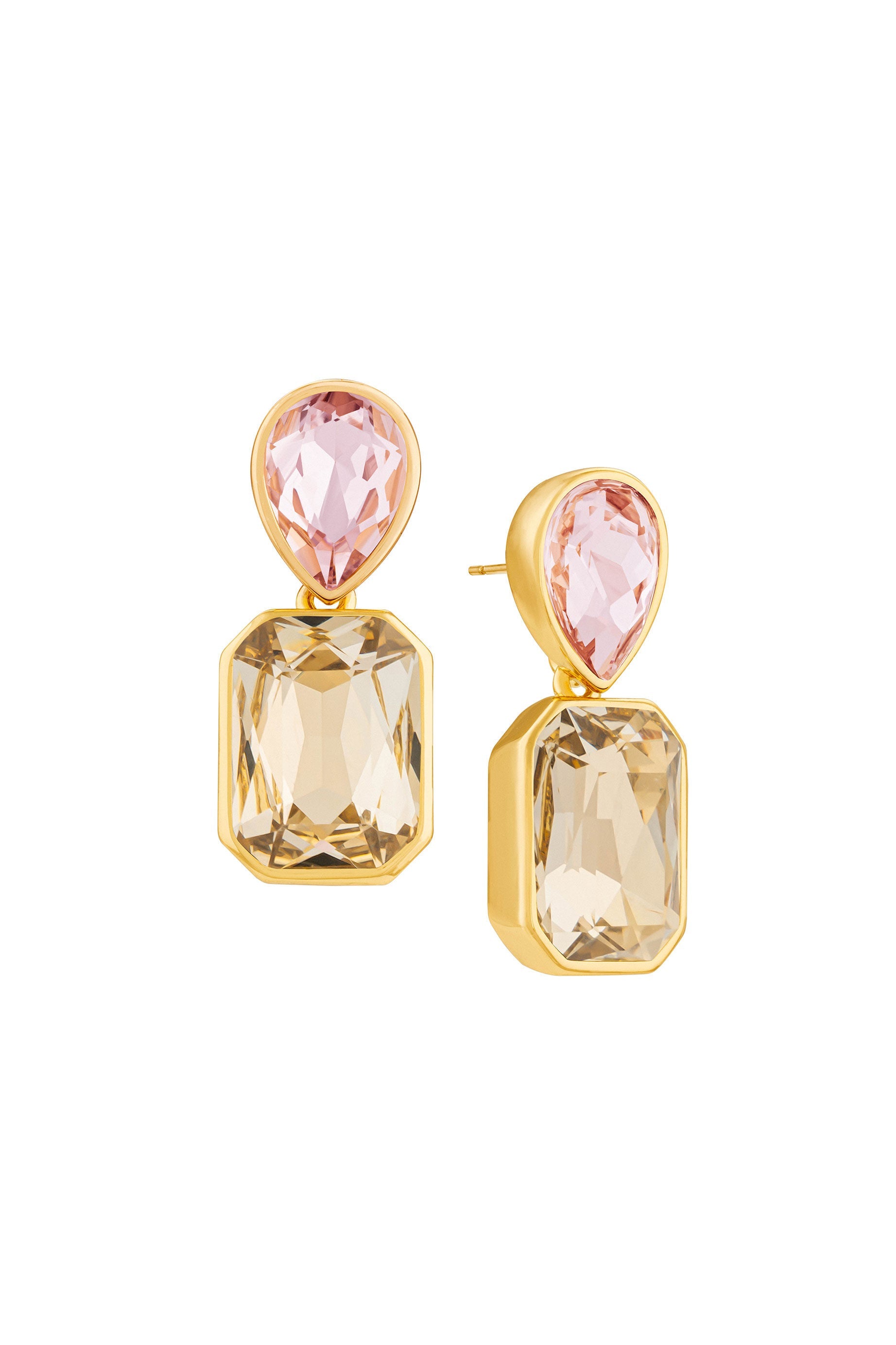 Boucles d'oreilles en crystal - Rose