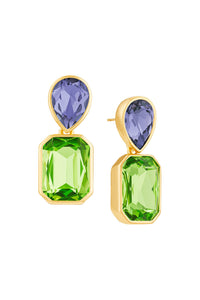 Boucles d'oreilles en crystal - Peridot