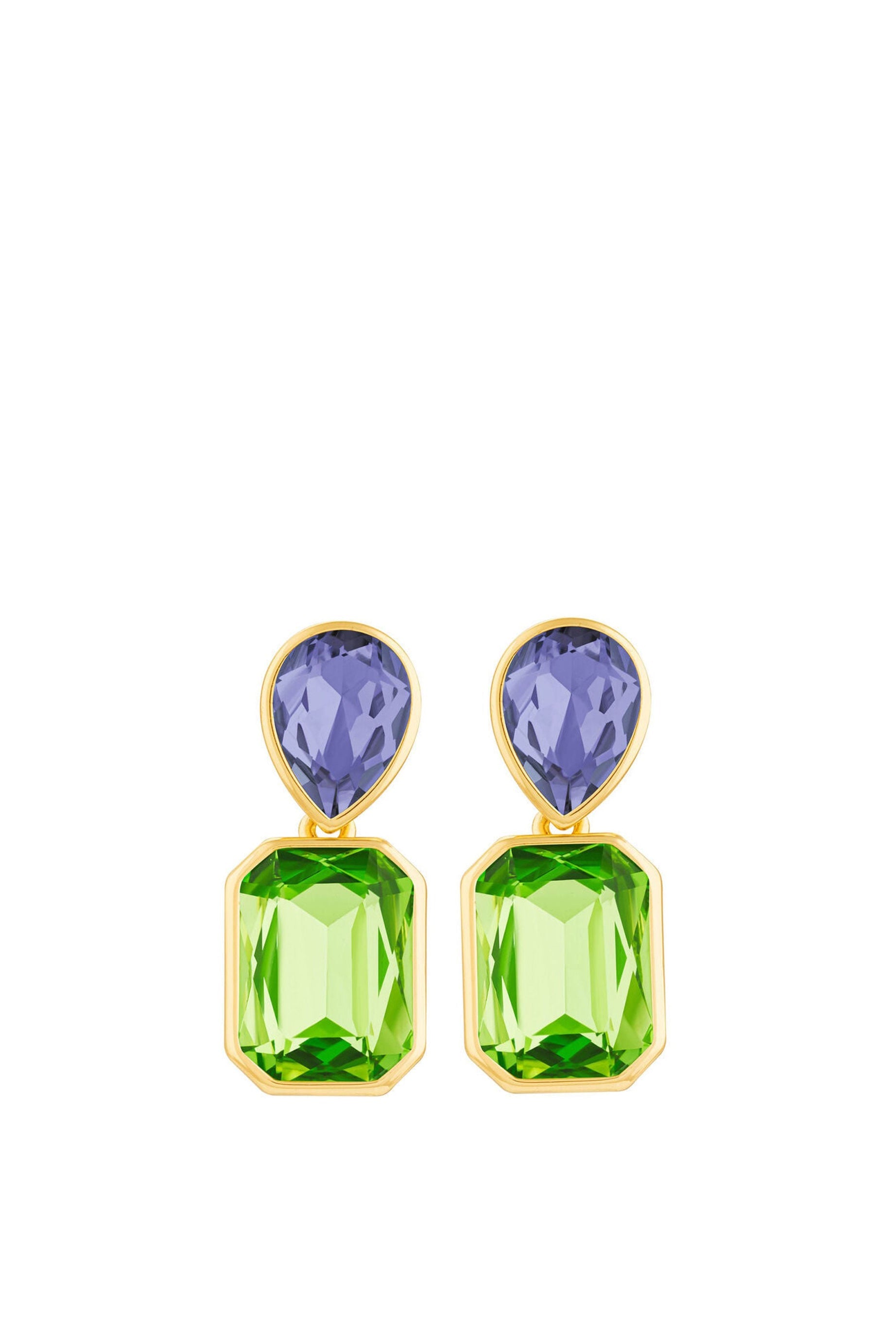 Boucles d'oreilles en crystal - Peridot