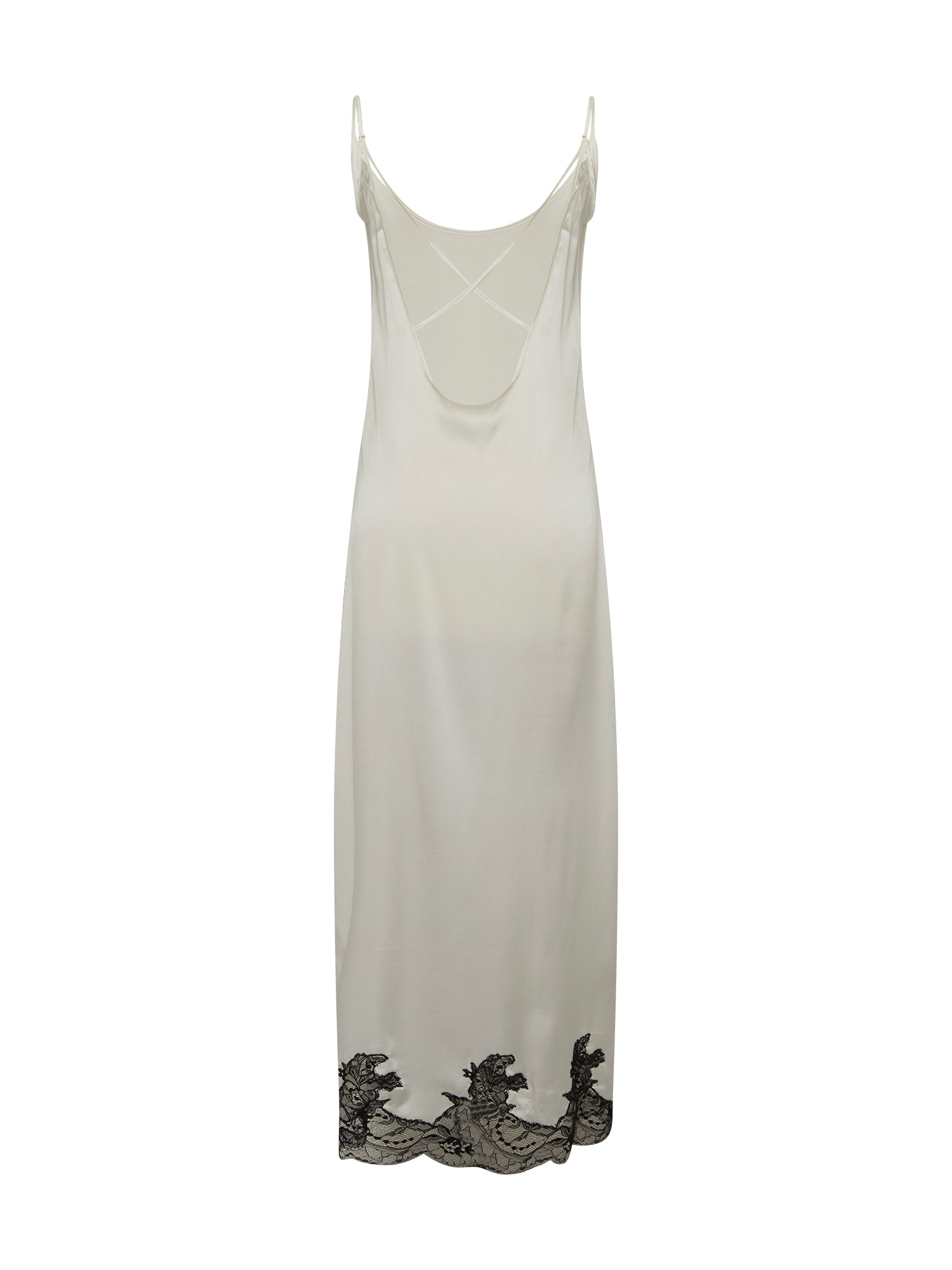 Robes Carla en soie - Ivoire & Noir