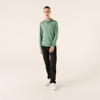 Pull polo en laine superfine - Frozen Green