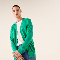 Cardigan en laine superfine - Mint