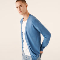 Cardigan en laine superfine - Pastel Blue
