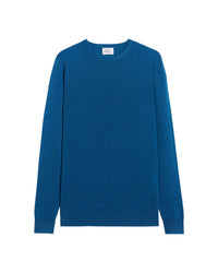 Pull à col rond fin en cachemire - Petrol Blue