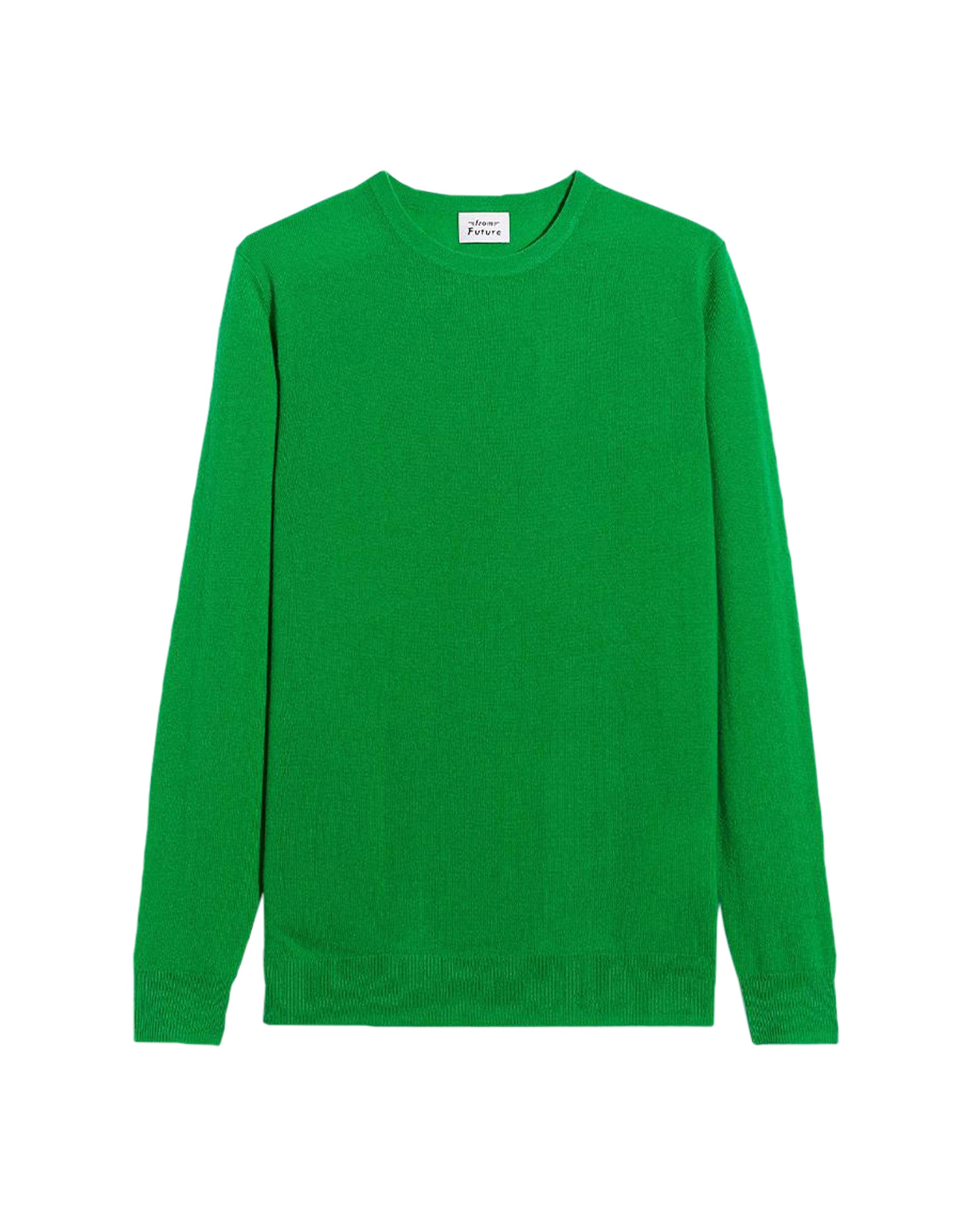 Pull à col rond fin en cachemire - Summer Green